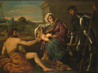Madonna y el Niño con San Juan Bautista y San Jorge (Santa Conversación)